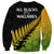 Australia Wallabies and Aotearoa Rugby Sweatshirt Kangaroo Black Fern Maori Gradient Vibe LT9 - Polynesian Pride