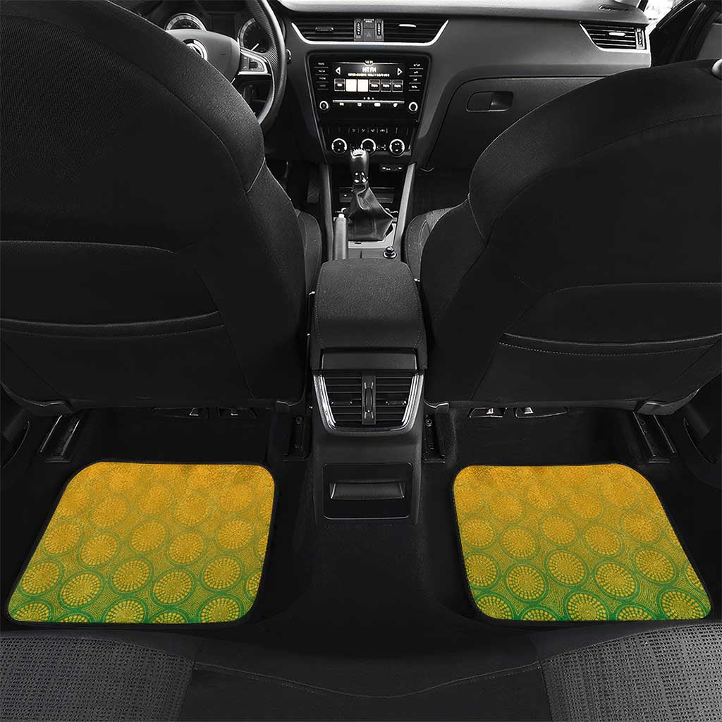 Australia New Zealand Rugby Car Mats Gradient Aboriginal Wallabies and Maori Black Fern - Polynesian Pride