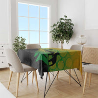 Australia New Zealand Rugby Tablecloth Gradient Aboriginal Wallabies and Maori Black Fern - Polynesian Pride