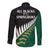 South Africa and Aotearoa Rugby Long Sleeve Button Shirt Springboks Black Fern Maori Vibe LT9 - Polynesian Pride