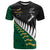 South Africa and Aotearoa Rugby T Shirt Springboks Black Fern Maori Vibe LT9 Black - Polynesian Pride