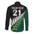 Custom South Africa and Aotearoa Rugby Long Sleeve Button Shirt Springboks Black Fern Maori Vibe LT9 - Polynesian Pride
