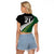 Custom South Africa and Aotearoa Rugby Raglan Cropped T Shirt Springboks Black Fern Maori Vibe LT9 - Polynesian Pride