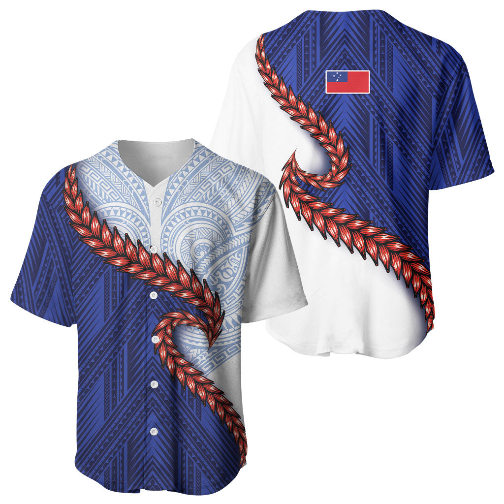 Ula Fala Red Samoa Chief Baseball Jersey Samoan Art Black Tribal