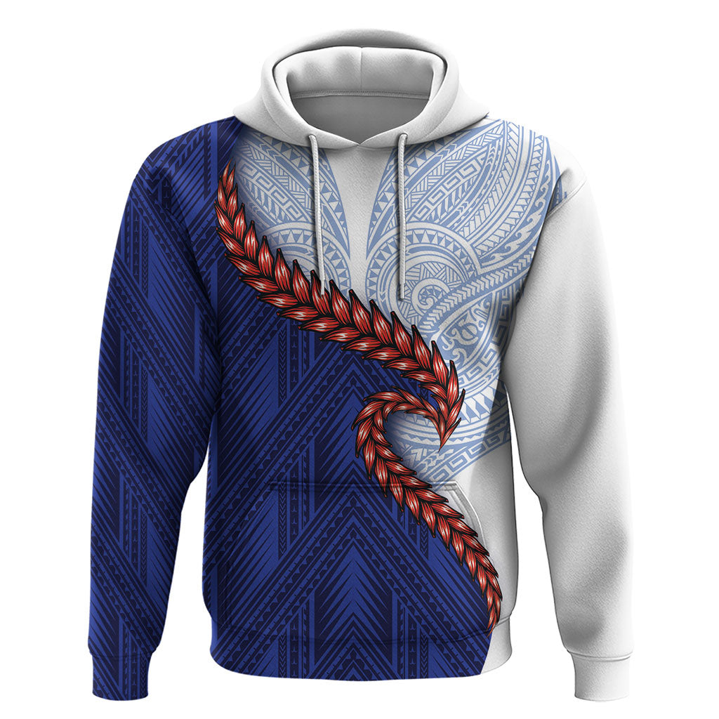 Ula Fala Red Samoa Chief Hoodie Samoan Art Black Tribal