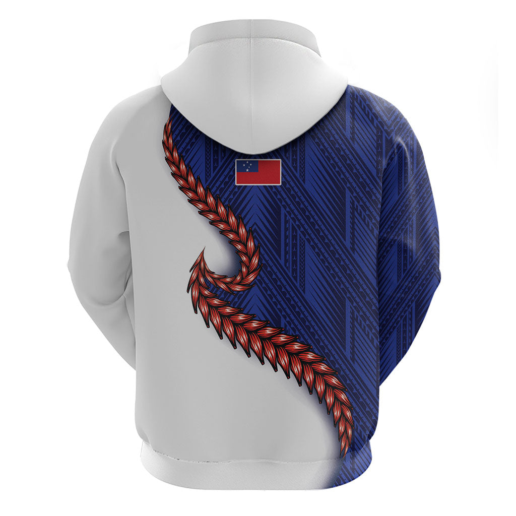 Ula Fala Red Samoa Chief Zip Hoodie Samoan Art Black Tribal