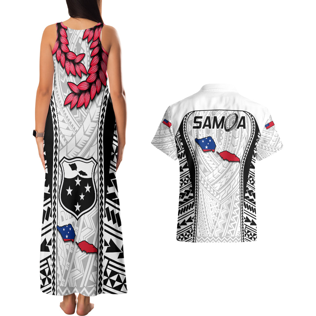Samoa Rugby Couples Matching Tank Maxi Dress and Hawaiian Shirt Go Champions World Cup 2023 Polynesian Unique LT9 - Polynesian Pride