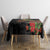 Meri Kirihimete Kakapo Tablecloth Black Silver Fern Christmas Vibe