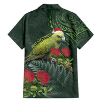 Meri Kirihimete Kakapo Family Matching Tank Maxi Dress and Hawaiian Shirt Green Silver Fern Christmas Vibe LT9 - Polynesian Pride