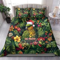 Meri Kirihimete Kakapo Bedding Set New Zealand Christmas with Tropical Vibe