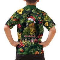 Meri Kirihimete Kakapo Family Matching Tank Maxi Dress and Hawaiian Shirt New Zealand Christmas with Tropical Vibe LT9 - Polynesian Pride