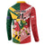 Australia-Tonga Rugby Pacific Custom Button Sweatshirt The Kangaroos and Mate Ma'a Tonga