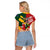 Australia-Tonga Rugby Pacific Custom Raglan Cropped T Shirt The Kangaroos and Mate Ma'a Tonga