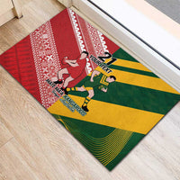 Australia-Tonga Rugby Pacific Custom Rubber Doormat The Kangaroos and Mate Ma'a Tonga