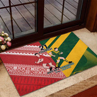 Australia-Tonga Rugby Pacific Custom Rubber Doormat The Kangaroos and Mate Ma'a Tonga