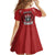 Tonga Rugby XIII Custom Kid Short Sleeve Dress Mate Ma'a Tonga with Ngatu Pattern