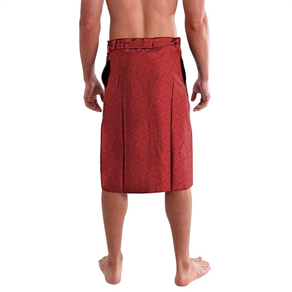 Tonga Rugby XIII Custom Lavalava Mate Ma'a Tonga with Ngatu Pattern