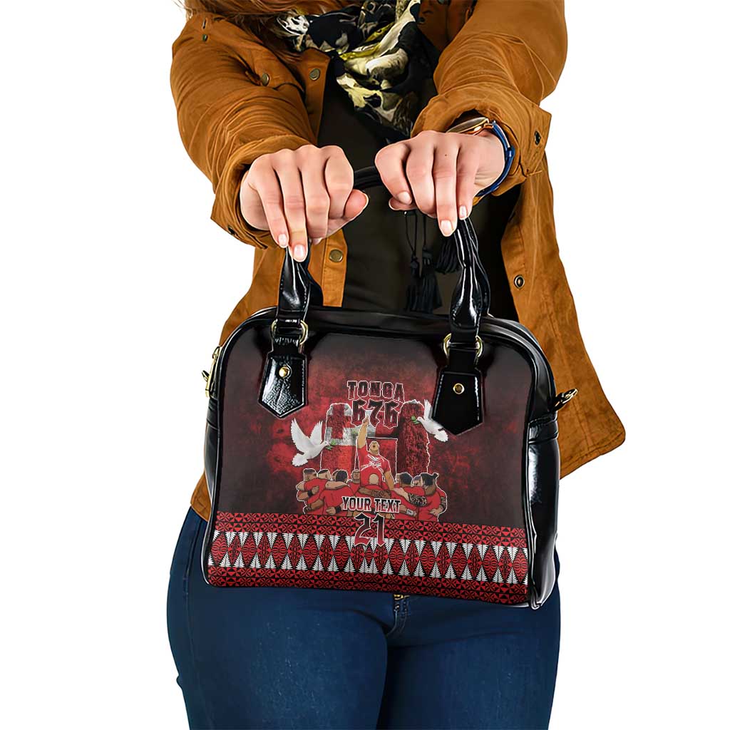 Custom Tonga 676 Haamonga a Maui Shoulder Handbag Tongan Sipi Tau Unique Dance LT9 One Size Red - Polynesian Pride