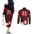 Custom Tonga XIII Rugby Tribal Tattoo Couples Matching Off The Shoulder Long Sleeve Dress and Long Sleeve Button Shirt Mate Ma'a Tonga Kupesi Ngatu Grunge Style