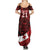 Custom Tonga XIII Rugby Tribal Tattoo Summer Maxi Dress Mate Ma'a Tonga Kupesi Ngatu Grunge Style