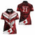 Custom Tonga XIII Rugby Tribal Tattoo Women Polo Shirt Mate Ma'a Tonga Kupesi Ngatu Grunge Style