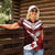 Custom Tonga XIII Rugby Tribal Tattoo Women Polo Shirt Mate Ma'a Tonga Kupesi Ngatu Grunge Style
