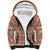 Pasifika Sataoa Pattern Simple Motif Sherpa Hoodie Brown Beige Tan LT9 Unisex Brown - Polynesian Pride