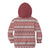 Pasifika Sataoa Pattern Simple Motif Kid Hoodie Cherry LT9 - Polynesian Pride