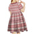 Pasifika Sataoa Pattern Simple Motif Kid Short Sleeve Dress Cherry LT9 - Polynesian Pride