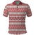 Pasifika Sataoa Pattern Simple Motif Polo Shirt Cherry LT9 Cherry - Polynesian Pride