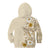 Pasifika Sataoa Pattern Plumeria Vintage Kid Hoodie Beige Tan LT9 - Polynesian Pride