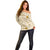 Pasifika Sataoa Pattern Plumeria Vintage Off Shoulder Sweater Beige Tan LT9 - Polynesian Pride