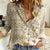 Pasifika Sataoa Pattern Plumeria Vintage Women Casual Shirt Beige Tan LT9 Female Beige Tan - Polynesian Pride
