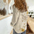 Pasifika Sataoa Pattern Plumeria Vintage Women Casual Shirt Beige Tan LT9 - Polynesian Pride
