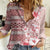 Pasifika Sataoa Pattern Plumeria Vintage Women Casual Shirt Cherry LT9 Female Cherry - Polynesian Pride