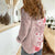 Pasifika Sataoa Pattern Plumeria Vintage Women Casual Shirt Cherry LT9 - Polynesian Pride