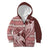 Vintage Hammerhead Shark Valentine Day Kid Hoodie Pasifika Sataoa Pattern - Cherry LT9 Zip Hoodie Cherry - Polynesian Pride
