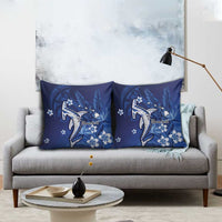 Personalized Hawaiian Maori Hammerhead Shark Pillow Cover Polu Plumeria - Polynesian Pride