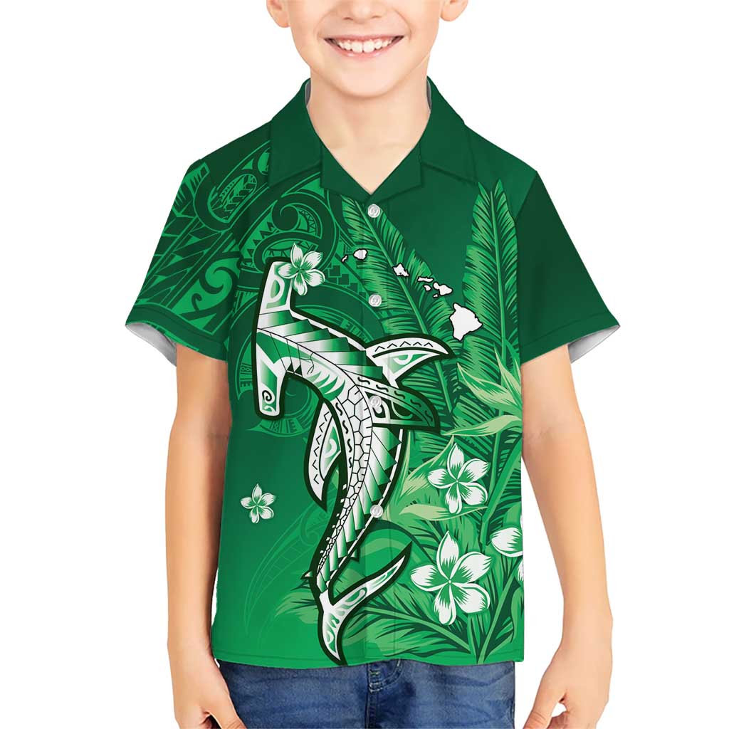 Personalized Hawaiian Maori Hammerhead Shark Hawaiian Shirt Omaomao Plumeria - Polynesian Pride