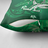 Personalized Hawaiian Maori Hammerhead Shark Pillow Cover Omaomao Plumeria - Polynesian Pride