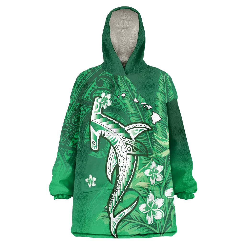 Aloha Hawaii Sherpa Hoodie Hammerhead Shark Tattoo Polynesian Summer - Violet LT9 main image 0