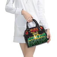 Vanuatu 46th Year Anniversary Shoulder Handbag 30 July 1980 Hibiscus Seamless Pattern LT9 - Polynesian Pride