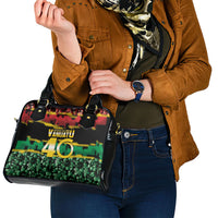 Vanuatu 46th Year Anniversary Shoulder Handbag 30 July 1980 Hibiscus Seamless Pattern LT9 - Polynesian Pride