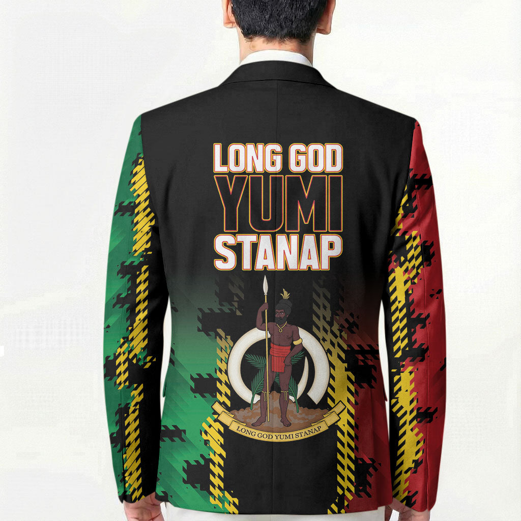 Vanuatu 46th Year Anniversary Blazer Tamtam Slit Drums Long God Yumi Stanap LT9 - Polynesian Pride