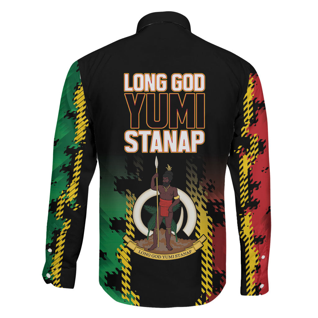 Vanuatu 46th Year Anniversary Family Matching Mermaid Dress and Hawaiian Shirt Tamtam Slit Drums Long God Yumi Stanap LT9 - Polynesian Pride