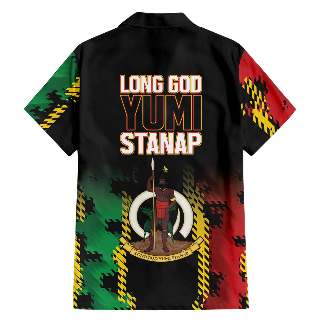 Vanuatu 46th Year Anniversary Hawaiian Shirt Tamtam Slit Drums Long God Yumi Stanap LT9 - Polynesian Pride