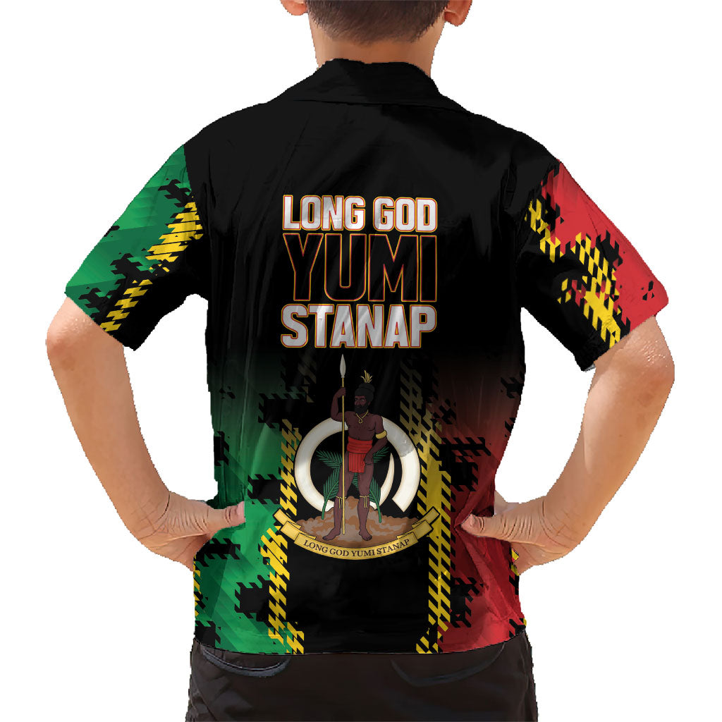 Vanuatu 46th Year Anniversary Hawaiian Shirt Tamtam Slit Drums Long God Yumi Stanap LT9 - Polynesian Pride
