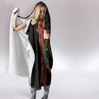 Vanuatu 46th Year Anniversary Hooded Blanket Tamtam Slit Drums Long God Yumi Stanap LT9 - Polynesian Pride