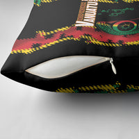 Vanuatu 46th Year Anniversary Pillow Cover Tamtam Slit Drums Long God Yumi Stanap LT9 - Polynesian Pride