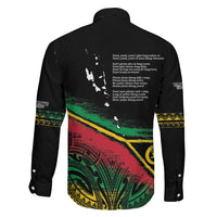 Vanuatu 46th Year Anniversary Family Matching Mermaid Dress and Hawaiian Shirt Vintage Grunge Vanuatu Flag Heritage LT9 - Polynesian Pride